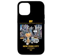 Carcasa para iPhone 12/12 Pro New York City Teddy Bear Stories Illustration Graphic Design