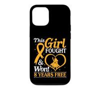 Carcasa para iPhone 12/12 Pro Niña luchó y ganó 8 años sin cáncer Leucemia Kid Warrior