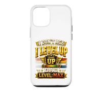 Carcasa para iPhone 12/12 Pro No envejezco, subo de Nivel, papá, Nivel máximo, Divertido Jugador de cumpleaños para papá