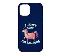 Carcasa para iPhone 12/12 Pro No me Importa, Soy Fabuloso, Unicornio Rosa, Divertido, Confianza, TFS