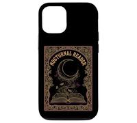 Carcasa para iPhone 12/12 Pro Nocturnal Reader Dark Academia Estética Amante de los Libros Luna