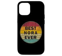 Carcasa para iPhone 12/12 Pro Nombre Personalizado Nora I Love Nora Retro Vintage Style