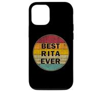 Carcasa para iPhone 12/12 Pro Nombre Personalizado Rita I Love Rita Retro Vintage Style
