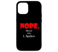 Carcasa para iPhone 12/12 Pro Nope Meme Definition Anti Spiders Funny Arachnophobia Spider