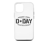 Carcasa para iPhone 12/12 Pro Normandía Francia Día D Honor and Remember Solid Black Print