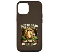 Carcasa para iPhone 12/12 Pro Not To Brag But I Totally Got out of Bed Today Lazy Sloth