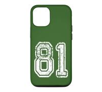 Carcasa para iPhone 12/12 Pro Número 81 Grungy White Sports Team Style