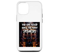 Carcasa para iPhone 12/12 Pro Nunca Puedes Tener demasiados Altavoces | Music Speak