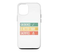 Carcasa para iPhone 12/12 Pro Obedience is Better Than Sacrifice Relationship VS Religion