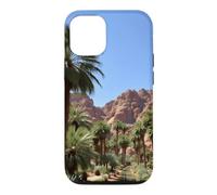 Carcasa para iPhone 12/12 Pro Obra de Arte del Paisaje del palmeral del Oasis del cañón del Desierto