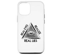 Carcasa para iPhone 12/12 Pro Ojo Que Todo lo ve - 'Los Ojos Reales se Dan Cuenta de la pirámide de mentiras Reales