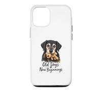 Carcasa para iPhone 12/12 Pro Old Dogs New Beginnings Senior Rescue Dog Cute Rescue Dog