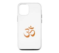 Carcasa para iPhone 12/12 Pro Om Print Yoga marrón Desvanecido Ohm Mantra Símbolo Sánscrito AUM