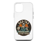Carcasa para iPhone 12/12 Pro ON Back Dad Tax Asegurándose de Que no Sea Veneno Esqueleto papá impuesto