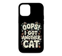 Carcasa para iPhone 12/12 Pro Oops! I Got Another Cat Fun Kitten Lover Retro Mujeres Gato Mamá