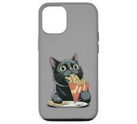 Carcasa para iPhone 12/12 Pro Papas Fritas Gato Papas Fritas Gatito Foodie