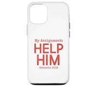 Carcasa para iPhone 12/12 Pro Parejas cristianas emparejadas la Llevan y lo ayudan Génesis 2