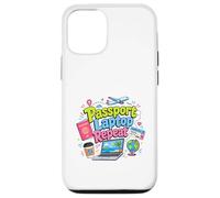 Carcasa para iPhone 12/12 Pro Pasaporte Laptop Repeat Travel Work Lifestyle Design