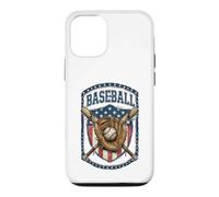 Carcasa para iPhone 12/12 Pro Patriotic Baseball Glove USA Flag Vintage Graphic