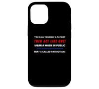 Carcasa para iPhone 12/12 Pro Patriots Wear Masks In Public Social Distance USA Patriotic
