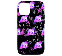 Carcasa para iPhone 12/12 Pro Patrón de Calavera de Galaxia, Rosas, Pastel, gótico, diseño estético