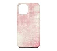 Carcasa para iPhone 12/12 Pro Patrón Retro Vintage Rosa y Crema Envejecido
