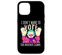 Carcasa para iPhone 12/12 Pro Payaso Aterrador No Quiero Votar por Otra votación de Payaso
