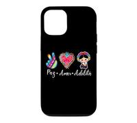 Carcasa para iPhone 12/12 Pro Peace Love Adelita Funny Mexican Spanish Saying México Team