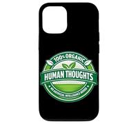 Carcasa para iPhone 12/12 Pro Pensamientos Humanos 100% orgánicos Anti-AI gráfico añadido