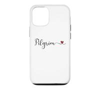 Carcasa para iPhone 12/12 Pro Peregrino Tipografía Corazón Regalo de Acción de Gracias