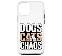 Carcasa para iPhone 12/12 Pro Perros Gatos Y Caos Perro Y Gato Mamá