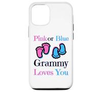 Carcasa para iPhone 12/12 Pro Pink Or Blue Grammy Loves You Baby Girl Or Boy Pronto