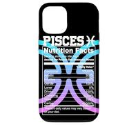 Carcasa para iPhone 12/12 Pro Piscis Información Nutricional Signo del Zodíaco Astrología Azul Púrpura