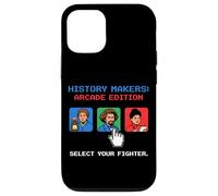 Carcasa para iPhone 12/12 Pro Pixel Art de 8 bits para Jugadores Retro de History Makers Arcade Edition