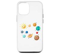 Carcasa para iPhone 12/12 Pro Planetas del Sistema Solar, Tierra, Sol, Ciencia Espacial Niños, Adultos