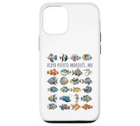 Carcasa para iPhone 12/12 Pro Playa Puerto Marques México Colorido Pez Diseño