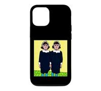 Carcasa para iPhone 12/12 Pro Pop Art Twin Girls Vintage Cómic Gráfico de Medio Tono