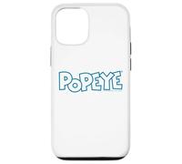 Carcasa para iPhone 12/12 Pro Popeye The Sailor Man - Cómic Retro con Logotipo de Texto Moderno
