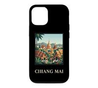 Carcasa para iPhone 12/12 Pro Póster de Viaje del Templo de Tailandia de Chiang MAI