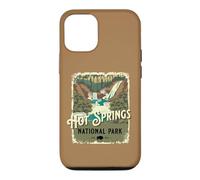 Carcasa para iPhone 12/12 Pro Póster de Viaje Vintage del Parque Nacional Hot Springs de Arkansas