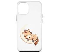 Carcasa para iPhone 12/12 Pro Potro Dormido en la Luna - Ilustración Animal