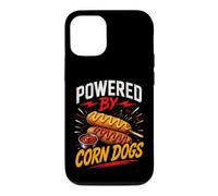 Carcasa para iPhone 12/12 Pro Powered by Funny Corn Dogs Saying Humor Joke Gag