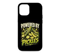 Carcasa para iPhone 12/12 Pro Powered by Pickles Funny Pickle Saying Humor Joke Gag
