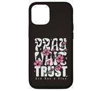 Carcasa para iPhone 12/12 Pro Pray Wait Confía en Que Dios Tiene un Plan La fe Cristiana