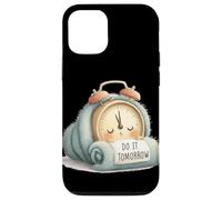 Carcasa para iPhone 12/12 Pro Pretty Do it Tomorrow Declaración con Reloj Despertador