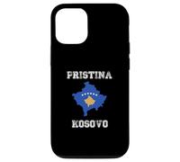 Carcasa para iPhone 12/12 Pro Pristina Kosovo Vintage Kosovo Bandera Mapa Diseño