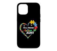 Carcasa para iPhone 12/12 Pro Proud Autism Aunt Puzzle Heart Awareness Support