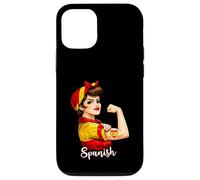 Carcasa para iPhone 12/12 Pro Proud Strong Spanish Girl Woman Girlfriend Spain Flag