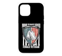 Carcasa para iPhone 12/12 Pro Proud To Have Served Female Veteran Day 4th of July