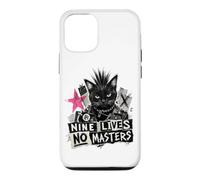 Carcasa para iPhone 12/12 Pro Punk Cat Nine Lives No Masters Mohawk Anarchy